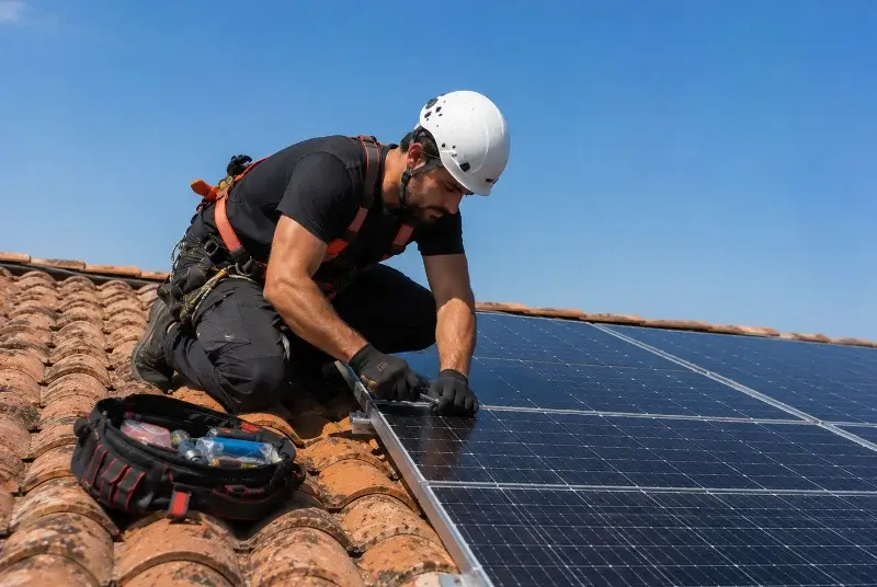 Maintenance et monitoring de panneaux solaires à Parnay